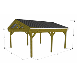 Carport 2 pans